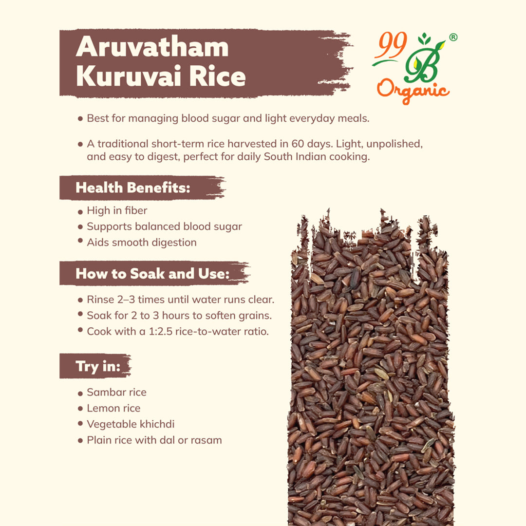 Aruvatham Kuruvai Rice 500g
