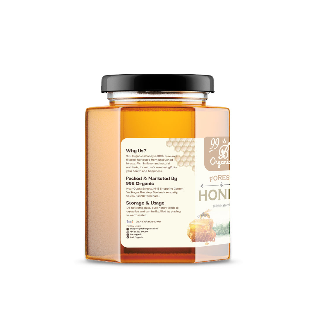 Organic forest honey raw wild honey natural immunity booster by 99B Organic