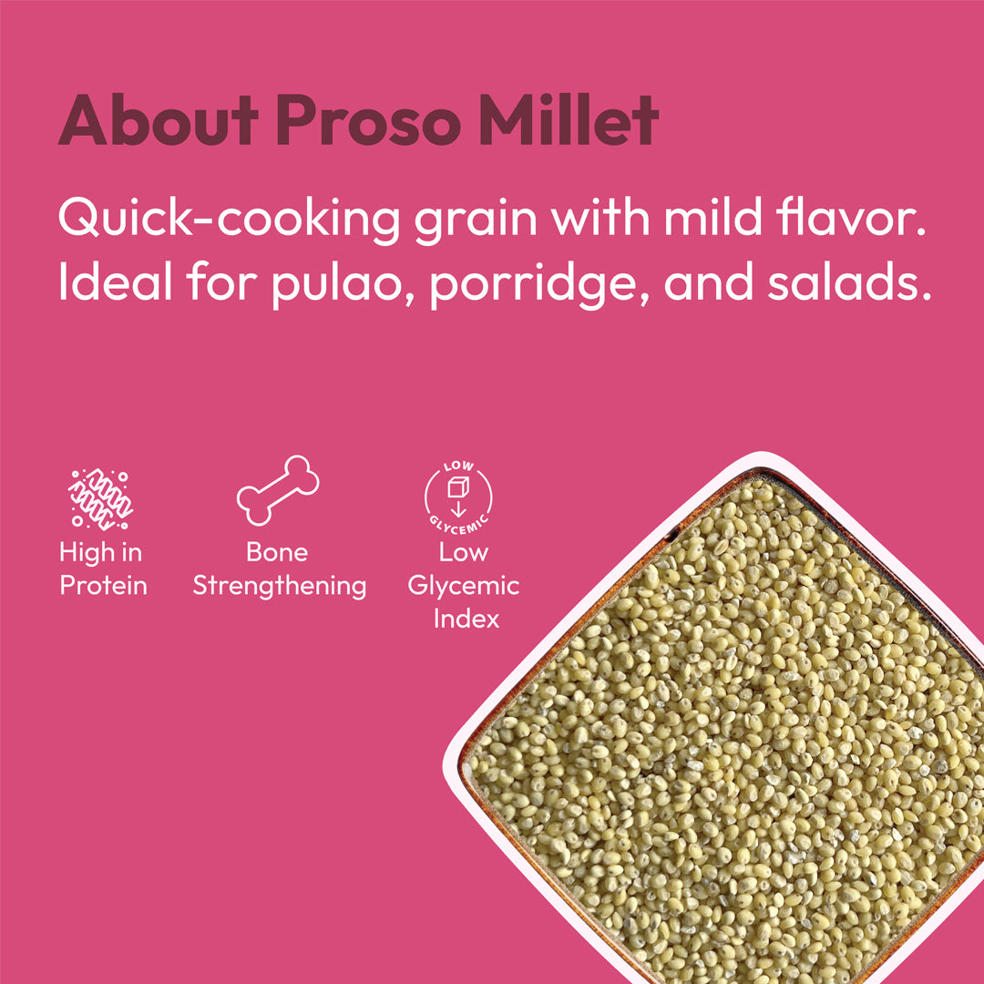 Organic panivaragu proso millet 500g healthy ancient grain quick cooking millet by 99B Organic