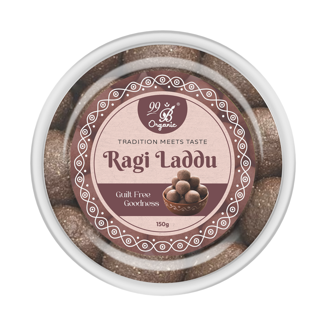 Organic ragi laddu finger millet sweet 150g calcium rich healthy snack by 99B Organic