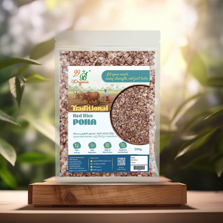 Sivappu Arisi Poha 200g - 99B Organic