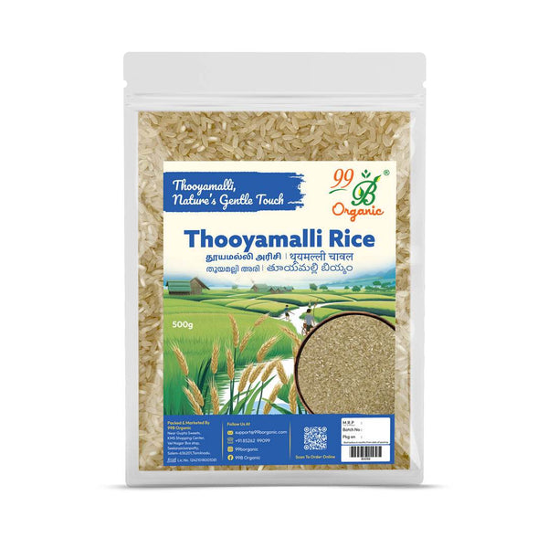Thooyamalli Rice 500gms - 99B Organic