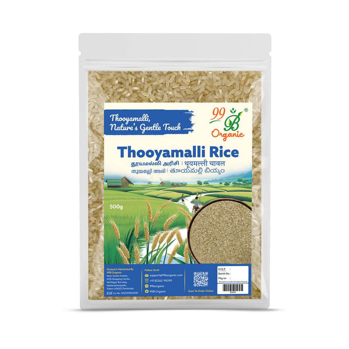 Thooyamalli Rice 500gms - 99B Organic