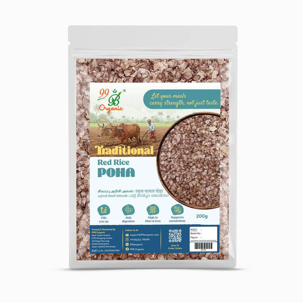 Sivappu Arisi Poha 200g - 99B Organic