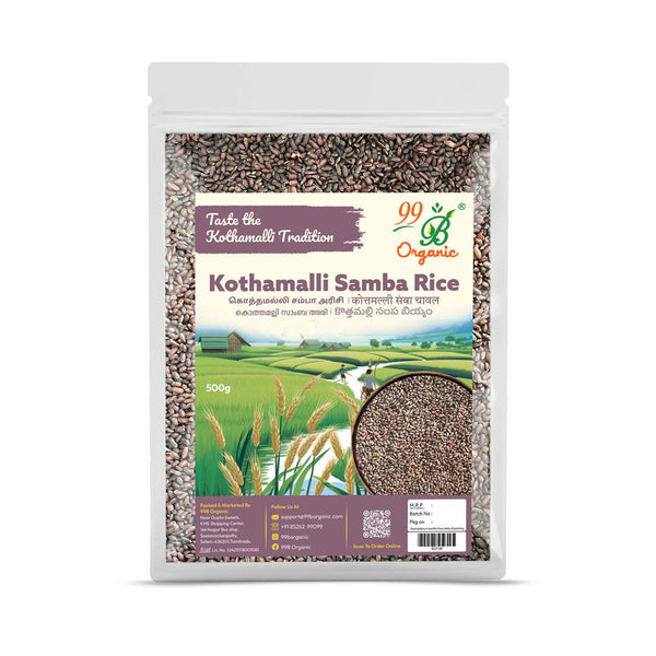 Kothamalli Samba Rice 500g - 99B Organic