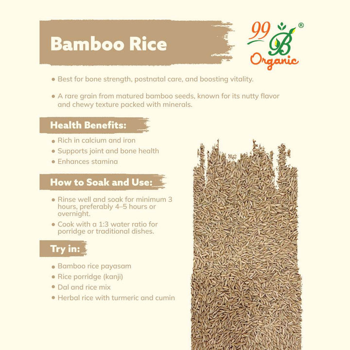 Bamboo Rice 250gms - 99B Organic