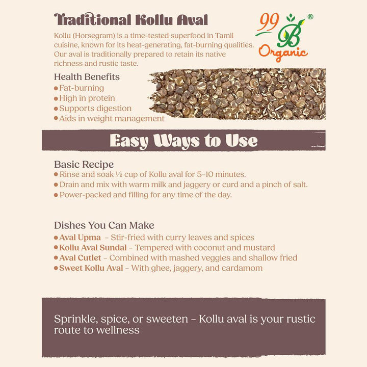 Kollu Poha 200g - 99B Organic