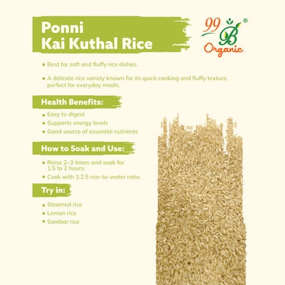 Ponni Kai Kuthal Rice 1kg