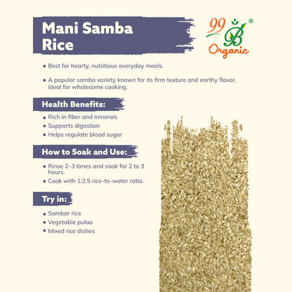 Mani Samba Rice 500g