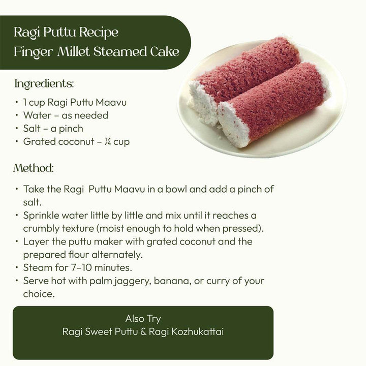 Ragi Puttu Maavu 250g - 99B Organic