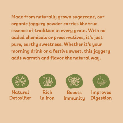 Jaggery Powder (Nattu Sarkkarai) - Premium Organic Country Sugar (1kg)