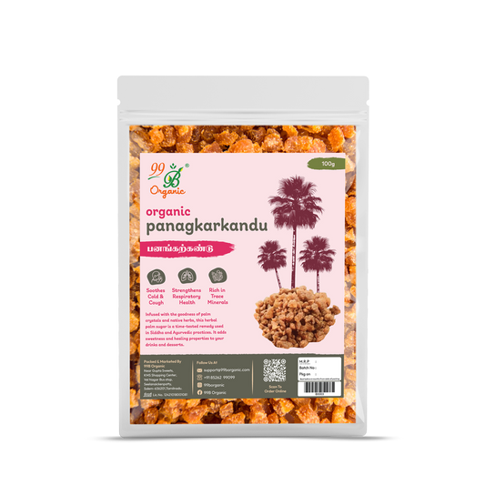 Organic panangkarkandu palm jaggery 100g traditional Tamil sweetener by 99B Organic