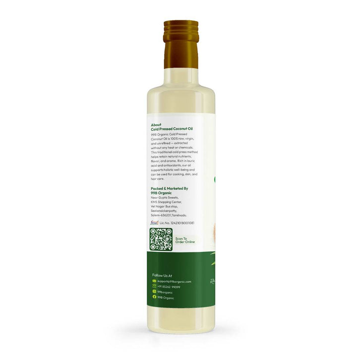Coconut Oil 500ml - 99B Organic