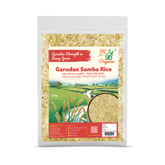 Garudan Samba rice 500g – traditional eagle-grain heritage rice Tamil Nadu 99B Organic
