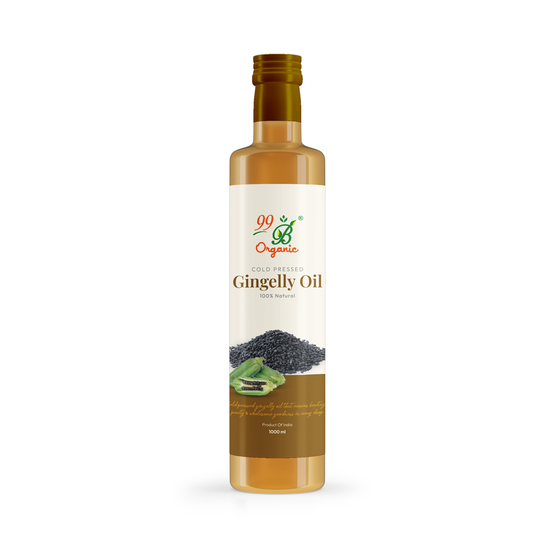 Organic gingelly oil stone pressed sesame oil pure healthy cooking oil by 99B Organic