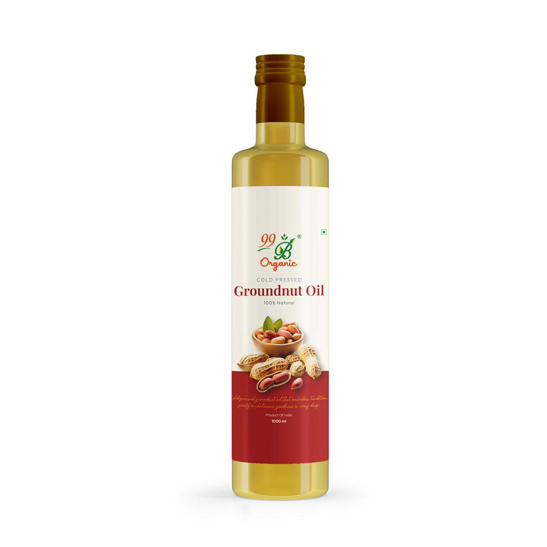 Organic groundnut oil cold pressed peanut oil healthy cooking oil by 99B Organic