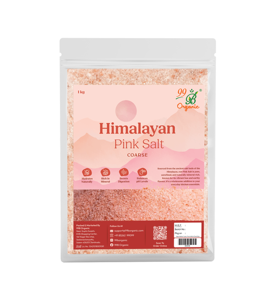 Himalayan pink salt powder 1kg mineral rich natural rock salt by 99B Organic