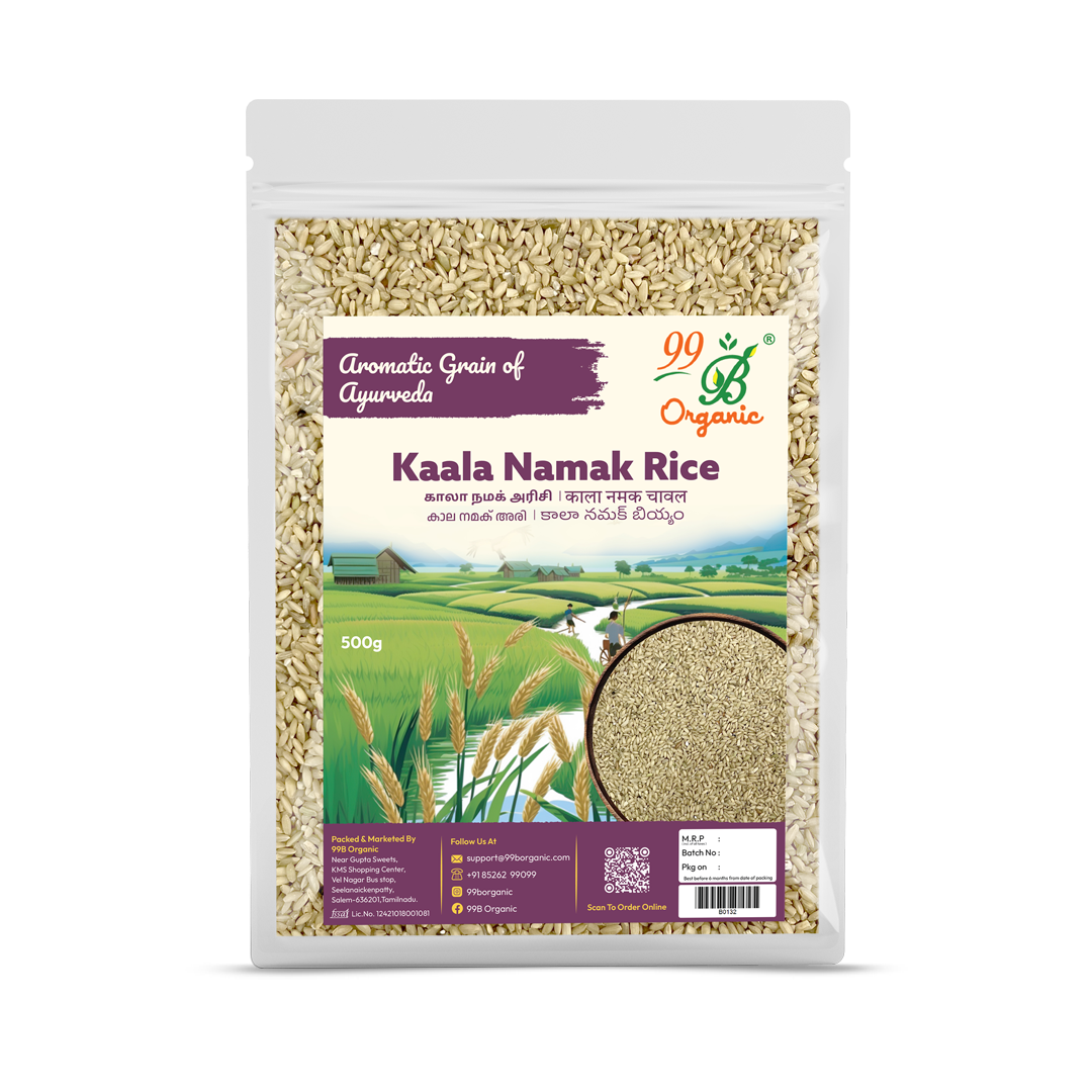 Kaala Namak rice 500g – aromatic traditional heritage rice from UP 99B Organic
