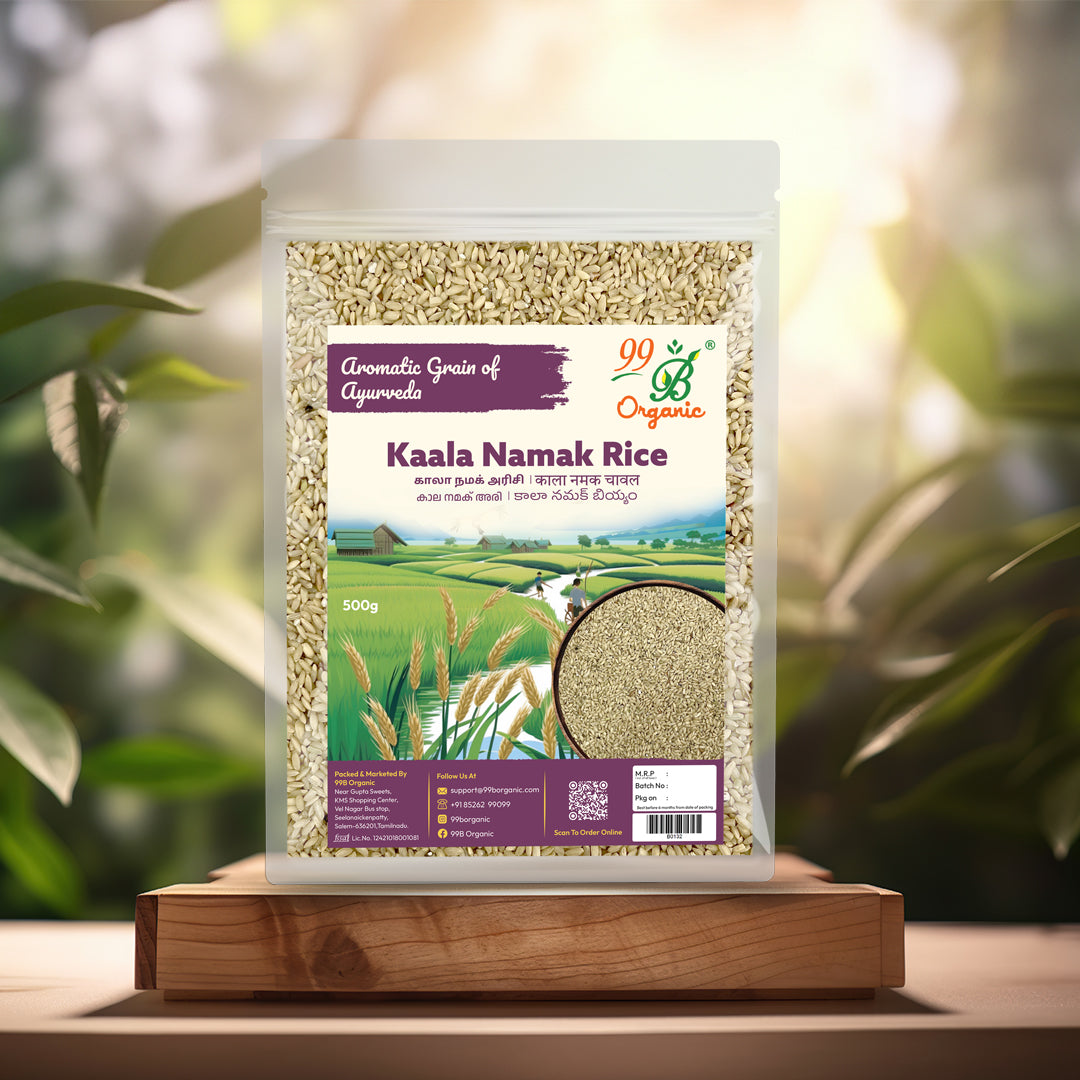 Kaala Namak rice 500g – aromatic traditional heritage rice from UP 99B Organic
