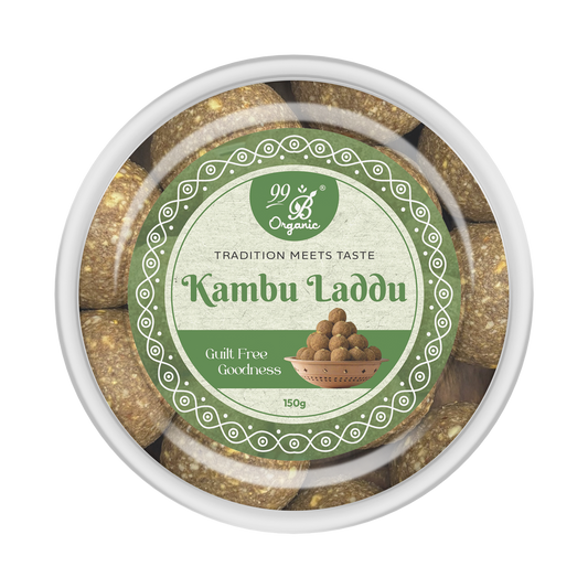 Organic kambu laddu pearl millet sweet 150g nutritious traditional snack by 99B Organic