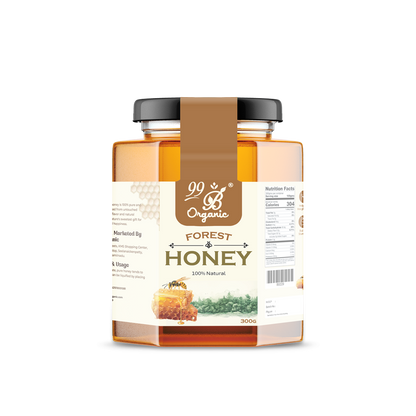 Organic forest honey 300g raw wild honey natural immunity booster by 99B Organic