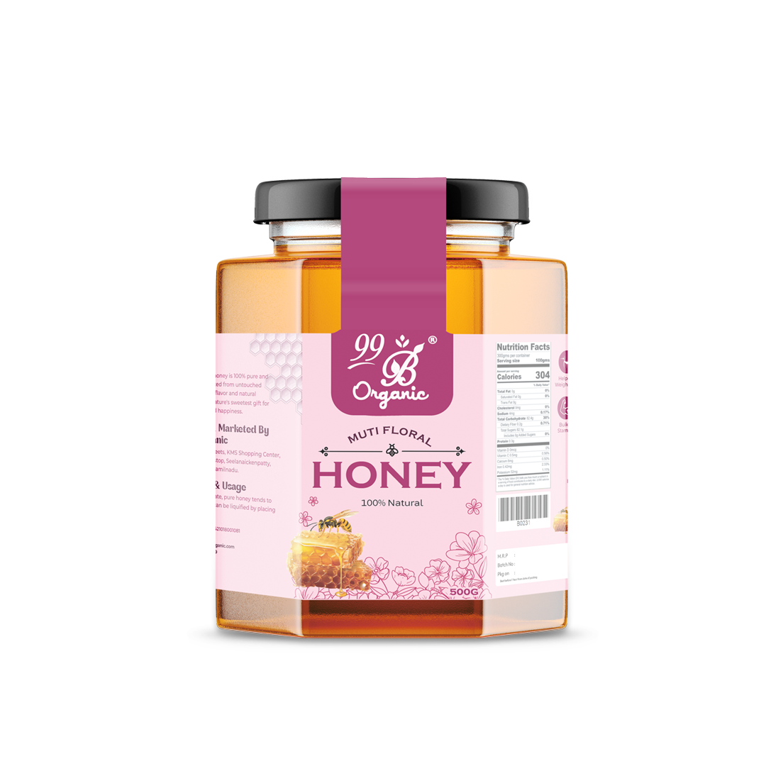Organic Multi-Floral Honey – Premium Wildflower Raw Honey