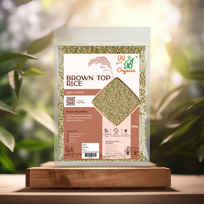 Organic brown top millet 500g rare ancient grain antioxidant rich healthy millet by 99B Organic