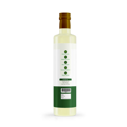Organic coconut oil cold pressed virgin oil 500ml pure natural cooking oil by 99B Organic