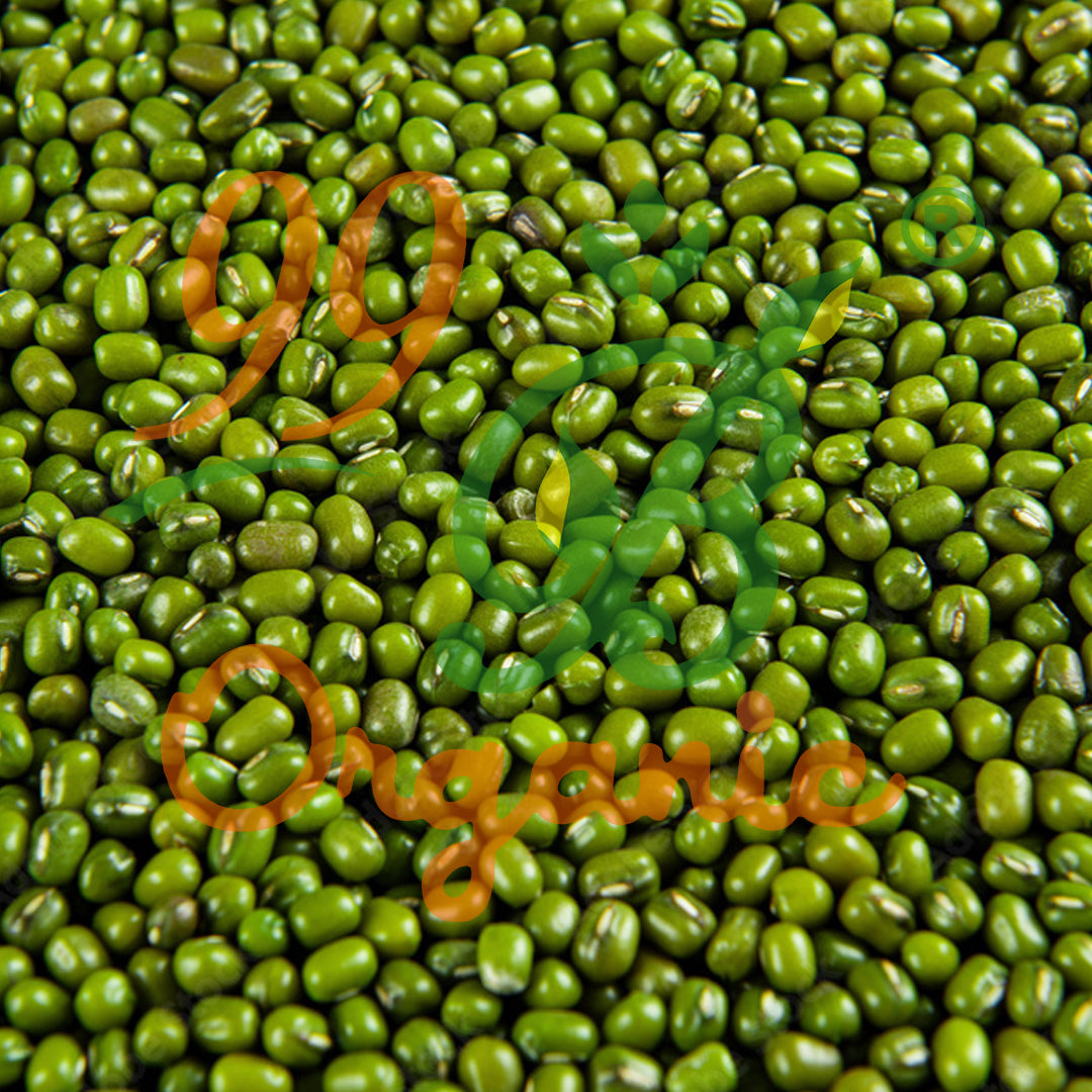 Organic green moong whole green gram 500g protein rich traditional pulse by 99B Organic