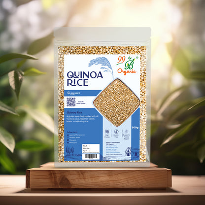 Organic quinoa grains 500g complete protein superfood gluten free healthy millet alternative by 99B Organic