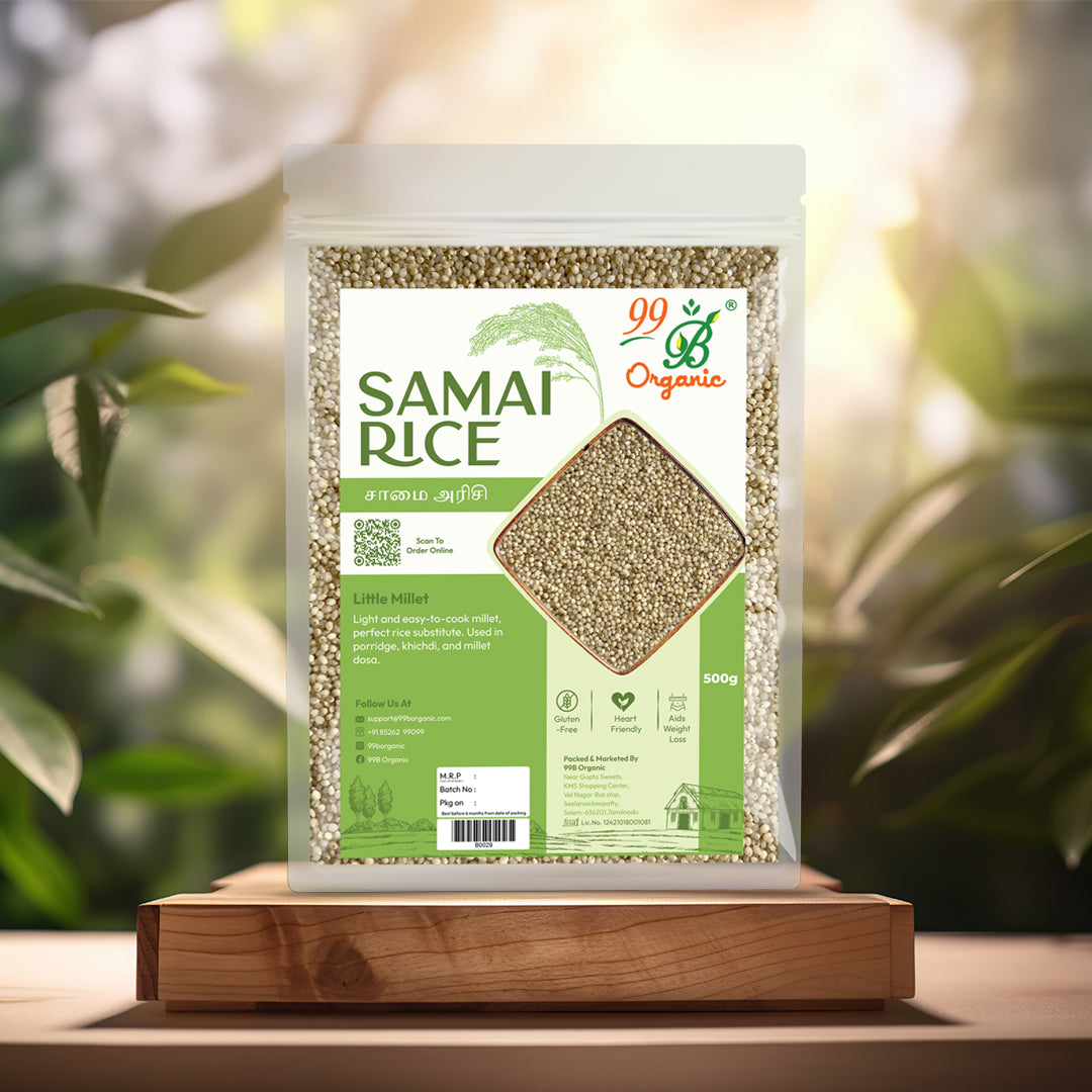 Organic samai raw little millet 500g nutritious ancient grain healthy rice substitute by 99B Organic