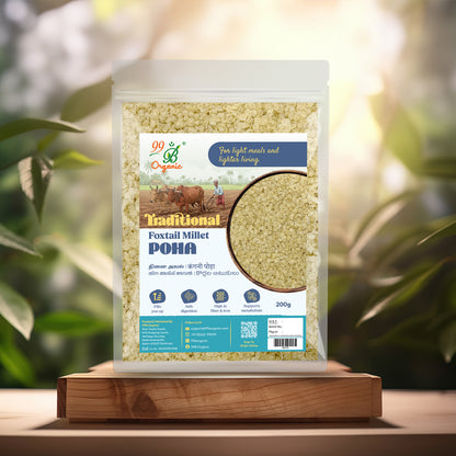 Organic thinai aval foxtail millet poha 200g healthy millet breakfast by 99B Organic
