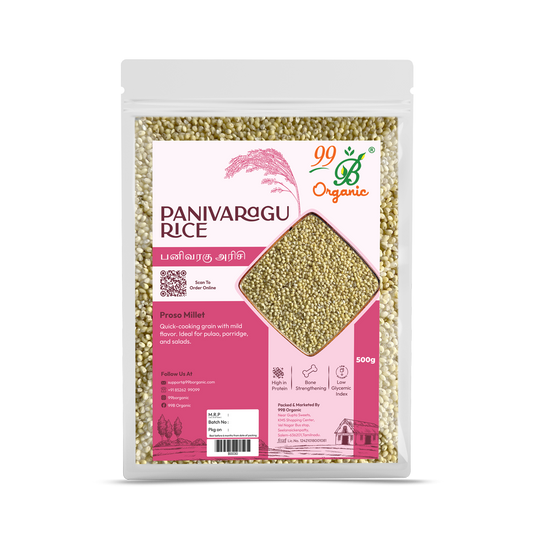 Organic panivaragu proso millet 500g healthy ancient grain quick cooking millet by 99B Organic
