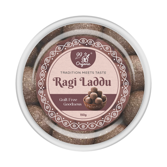 Organic ragi laddu finger millet sweet 150g calcium rich healthy snack by 99B Organic