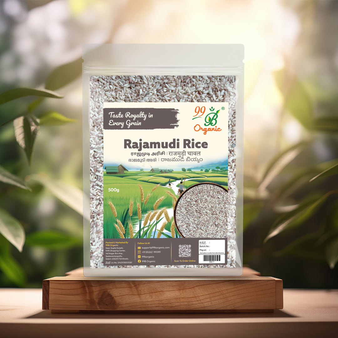 Rajamudi rice 500g – organic traditional Karnataka heritage rice 99B Organic