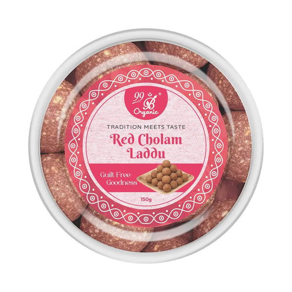 99B Red Cholam Laddu – Traditional Sorghum Sweet (150g)