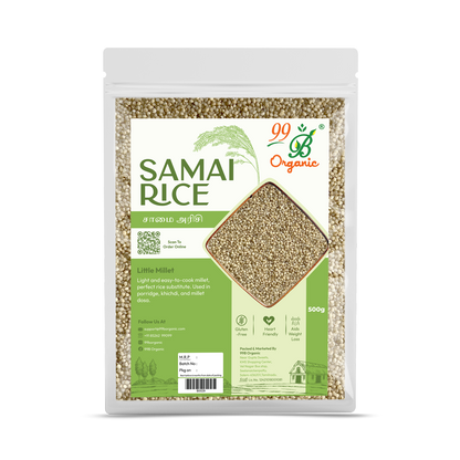 Organic samai raw little millet 500g nutritious ancient grain healthy rice substitute by 99B Organic