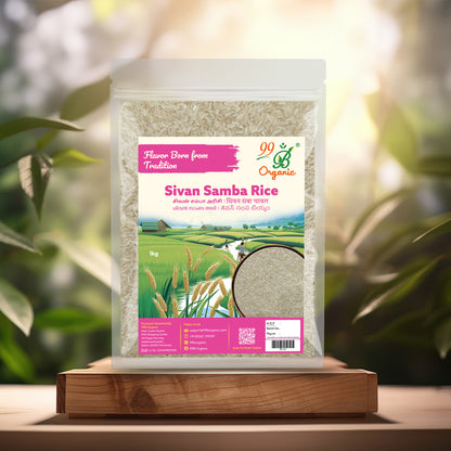 Sivan Samba rice 1kg – traditional heirloom South Indian rice 99B Organic