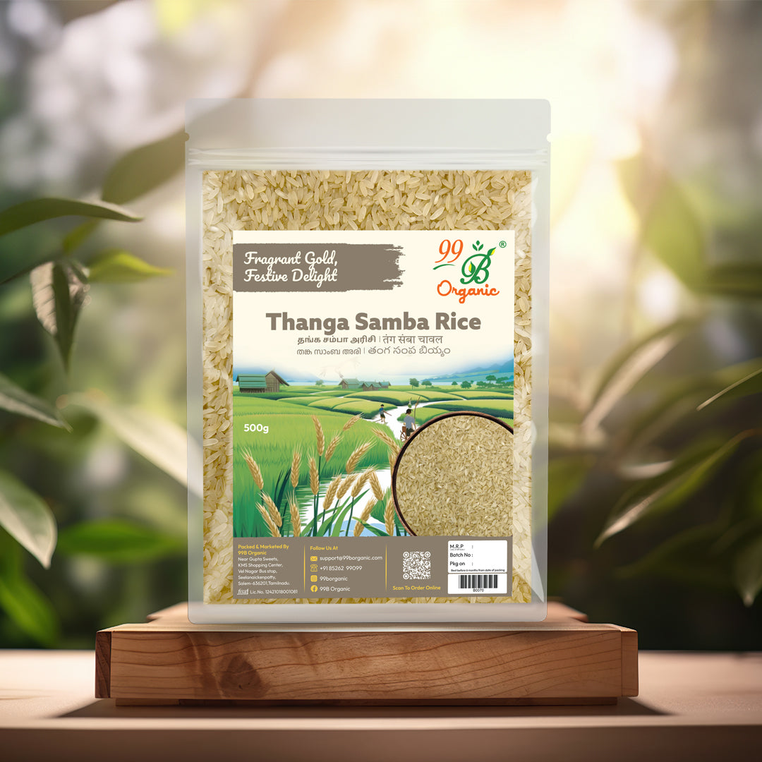 Thanga Samba rice 500g – golden traditional heritage rice 99B Organic