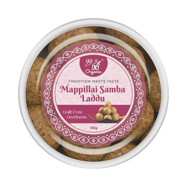 99B Mappillai Samba Laddu – Traditional Rice Sweet (150g)
