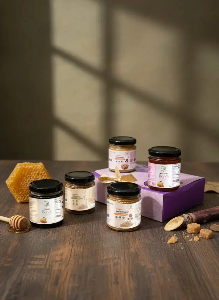 Sweet Harmony Set - Premium Organic Honey & Natural Sweeteners Gift Set (99B-09)