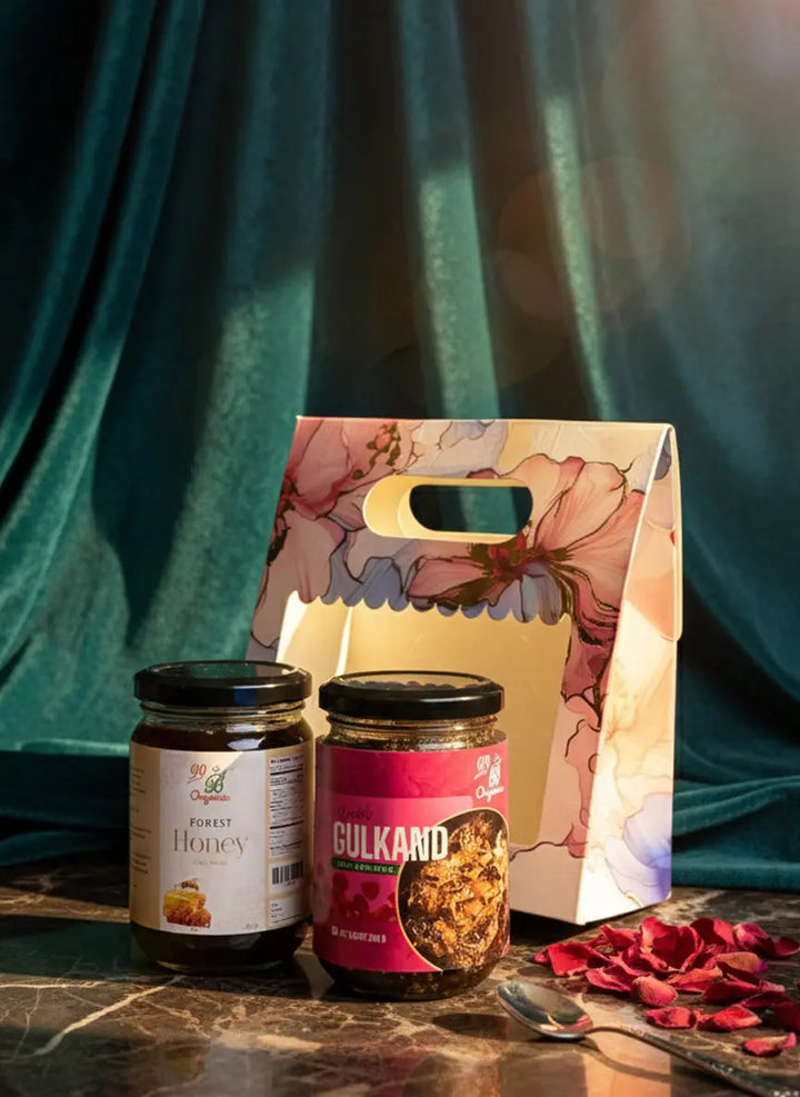 Honey Wellness Set - Premium Forest Honey & Gulkand Set (99B-04)