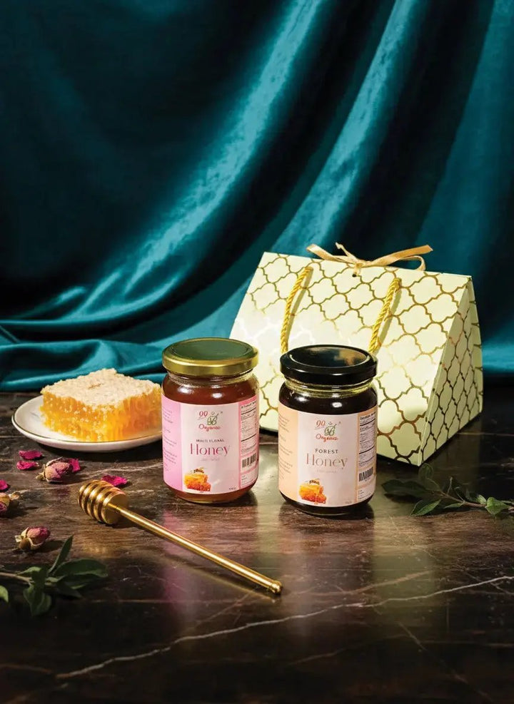 Golden Pair - Premium Organic Honey Duo Gift Set (99B-08)