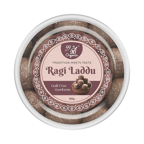 99B Ragi Laddu – Nutrient-Rich Finger Millet Sweet (150g)